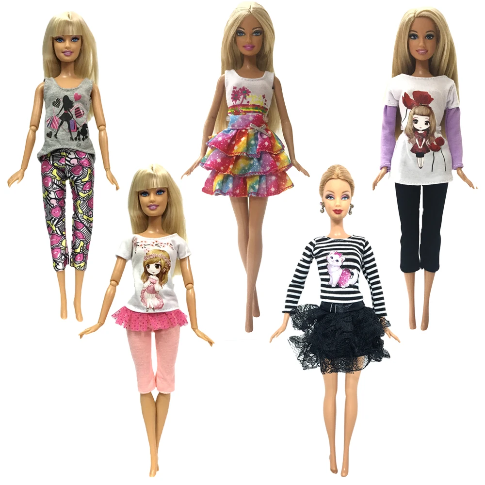 NK 5 шт./компл. принцесса кукла платье благородное платье для куклы Барби аксессуары модный дизайн наряд лучший подарок девочка кукла игрушки JJ
