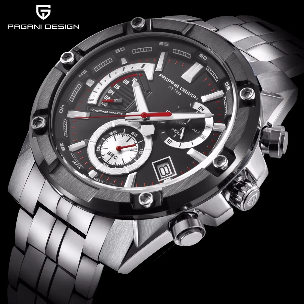 Мужские наручные часы Pagani брендовые водонепроницаемые в стиле милитари