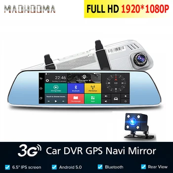 

MaoHooMao7 inch 3G Car Dvr Camera GPS Navigator Android Rearview Mirror Full HD 1080P Video Recorder Bluetooth Dual Lens Dashcam