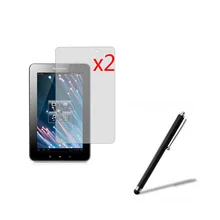 2x пленки+ 2x ткань+ 1x Стилус, анти-ослепленная матовая Экран защитная плёнка для НУА Вэй щитки для lenovo IdeaTab A1000 A1010 A1020 7"