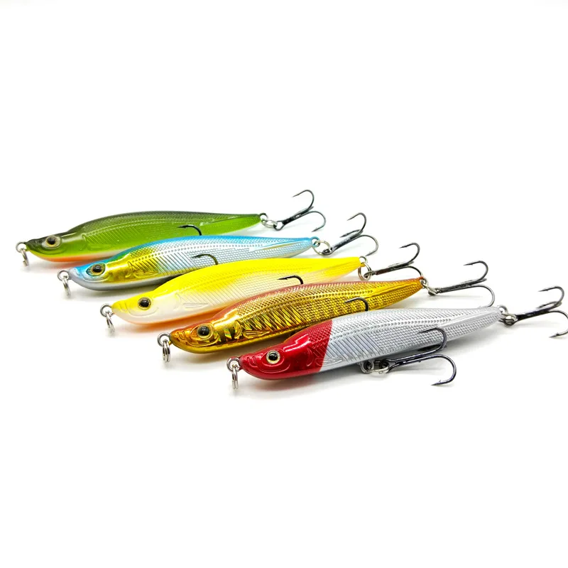 8 cm 11G Minnow Fishing Lures Bass Trolling Artificial Hard Bait Crankbait Wobblers 3D Eyes for Fishing Carp Pesca