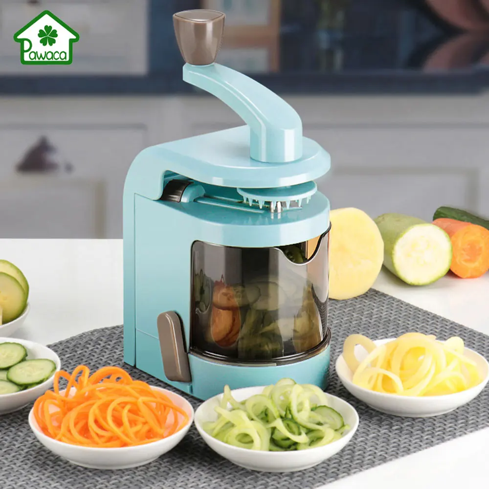 Новая многофункциональная овощерезка с 4 лезвиями Spiralizer для овощей спагетти