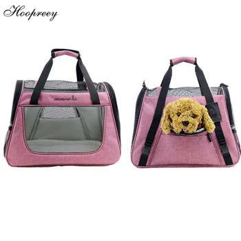 

Nylon Pet Dog Carrier Portable Travel Bag Large Side Window Breathable Handbag for Small Dogs and Cats Foldable Shoulder Bag 10E