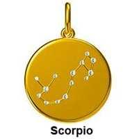 12 Constellation Pendant Necklaces Real 18K 750 Yellow Gold Natural Diamond Zodiac Sign Chain Necklace Jewelry For Women Girl 18K Gold Fashion Jewelry Jewelry and Watches Metal Type Necklace Necklace & Pendant Pendant Rose Gold White Gold Yellow Gold Zodiac Sign Pendant Gem Color: Scorpio Length: 18K Yellow Gold
