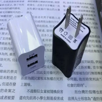 

100pcs/lot 5V 2.1A Dual USB Home Travel Wall Charger Adapter For iphone 6 6s 7 plus 5 5s Se For Samsung Galaxy s6 HTC