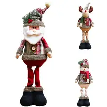 1PC Christmas Santa Claus Snowman Dolls Standing Navidad Figurine Christmas tree Ornaments Kids Christmas Gifts Toy