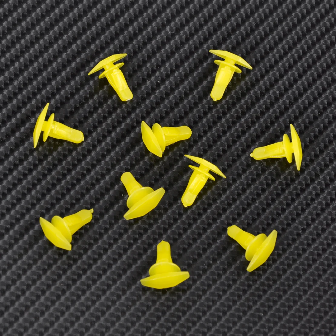 DWCX 10pcs 91530 SP1 003 Yellow Rubber Weatherstrip Door and Boot Seal Clips Fit 6mm Hole for