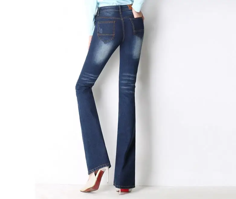 Новинка, высокая талия, большой размер, расклешенные джинсы, женские брюки, широкие, прямые брюки