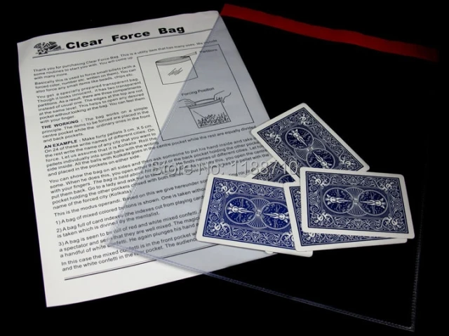 

Clear Force Bag - Stage Magic / Magic Trick, Gimmick, Props