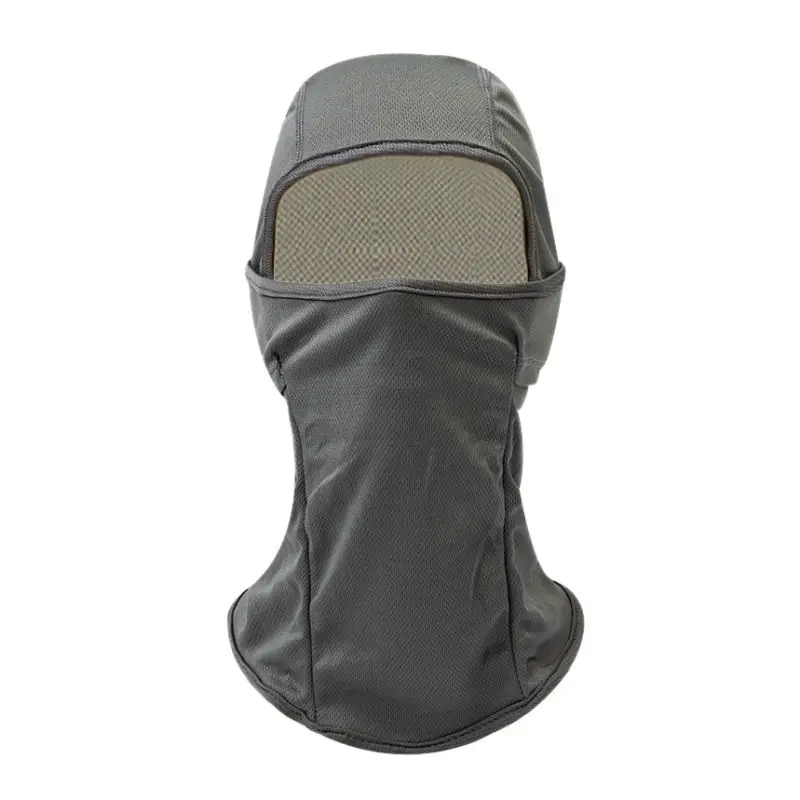 Осенне-зимняя Ветрозащитная маска для лица на открытом воздухе, ультратонкая дышащая маска, Балаклава, лыжная маска для защиты шеи - Цвет: gray