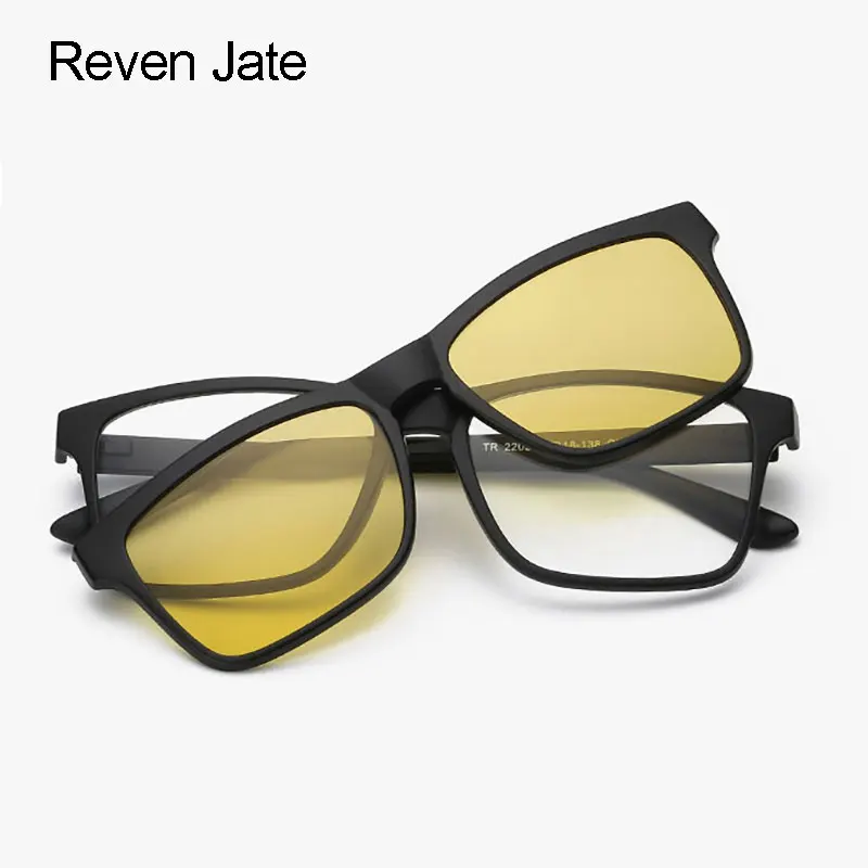 

Reven Jate Polarized Night Vision Sunglasses Clip-on Magnetic Connection for Men and Women Sunwear Polarize