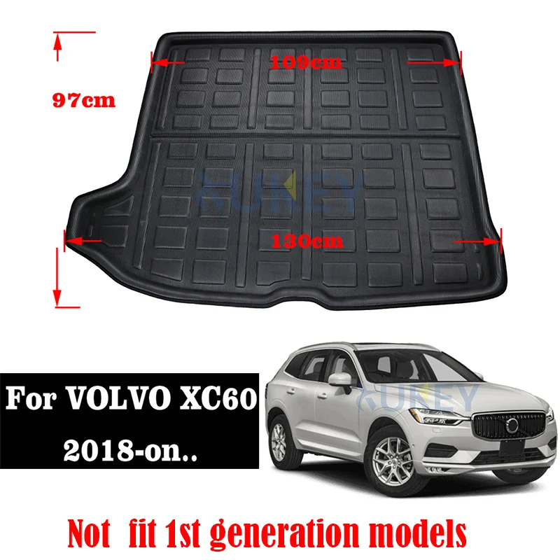 Xukey загрузки Коврики для багажника для Volvo XC60 2009- задний багажник коврик лоток на коврике арабских цифр 2010 2011 2012 2013
