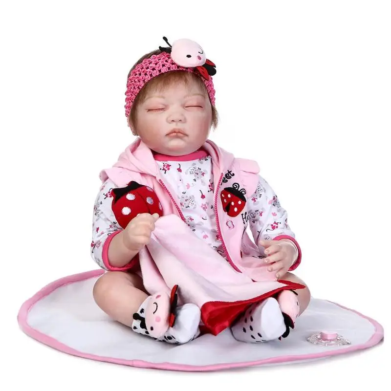 

NPK Soft Silicone 3D Cute Artificial Realistic Reborn Baby Doll Cloth Dolls