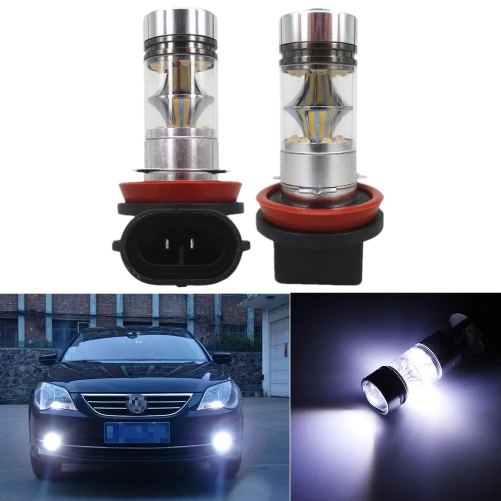 Welback Extremely Bright H8 H11 20 SMD 2835 LED Fog Light Bulbs with