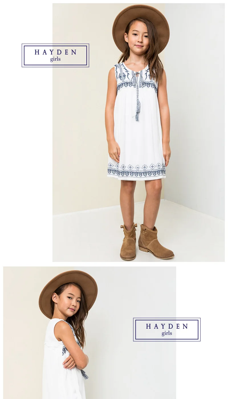 girls embroidered dress G3392-8
