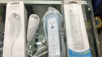 

One Set =2 In 1 Wireless Remote Controller For Wii Built in Motion Plus Remote and Nunchuk Gamepad