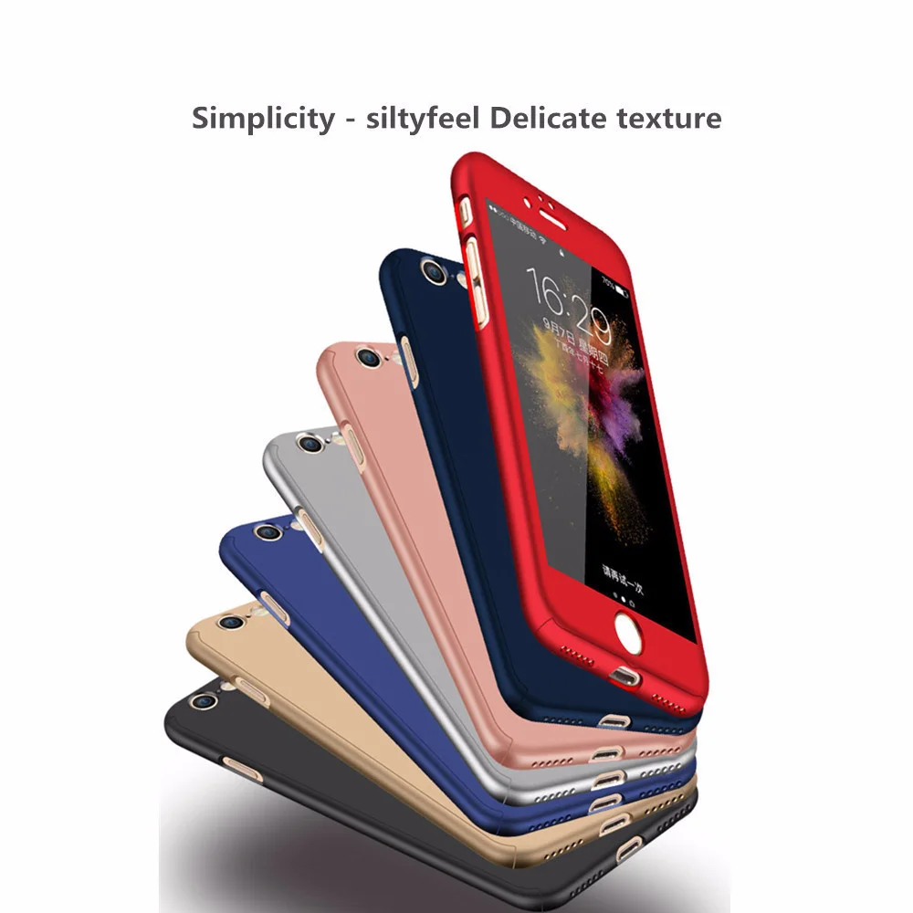 360 г. Роскошные полное покрытие Чехлы для iphone 7 плюс 8 plus Защитная крышка 6 6plus 6s 6splus