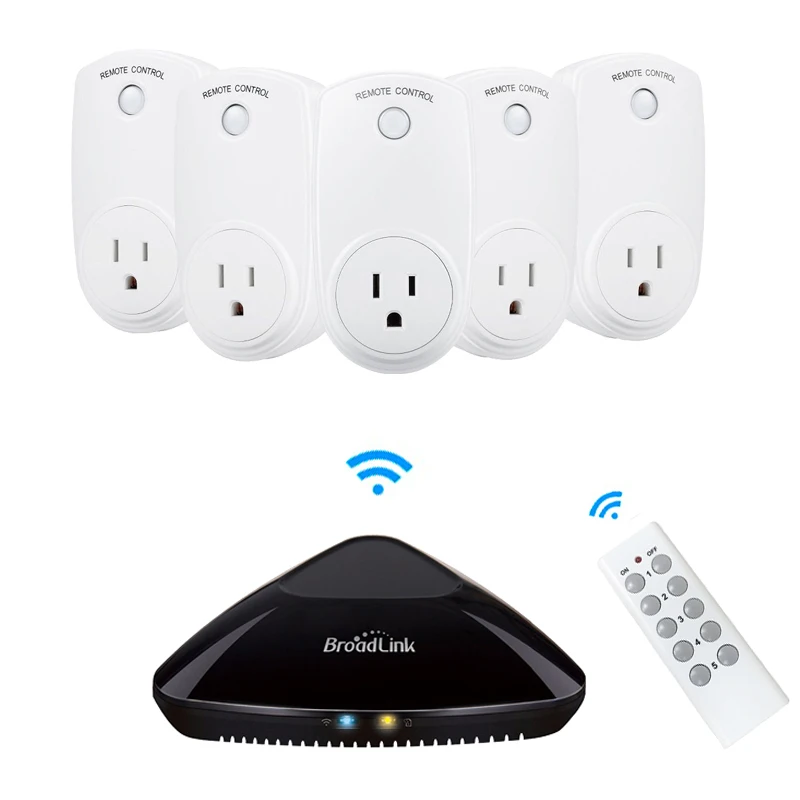 

Wireless WIFI Control & Manual Switch Dual Control Power Outlet RF 433MHZ 220V US Socket Plug Switch Compatibel Broadlink Pro+