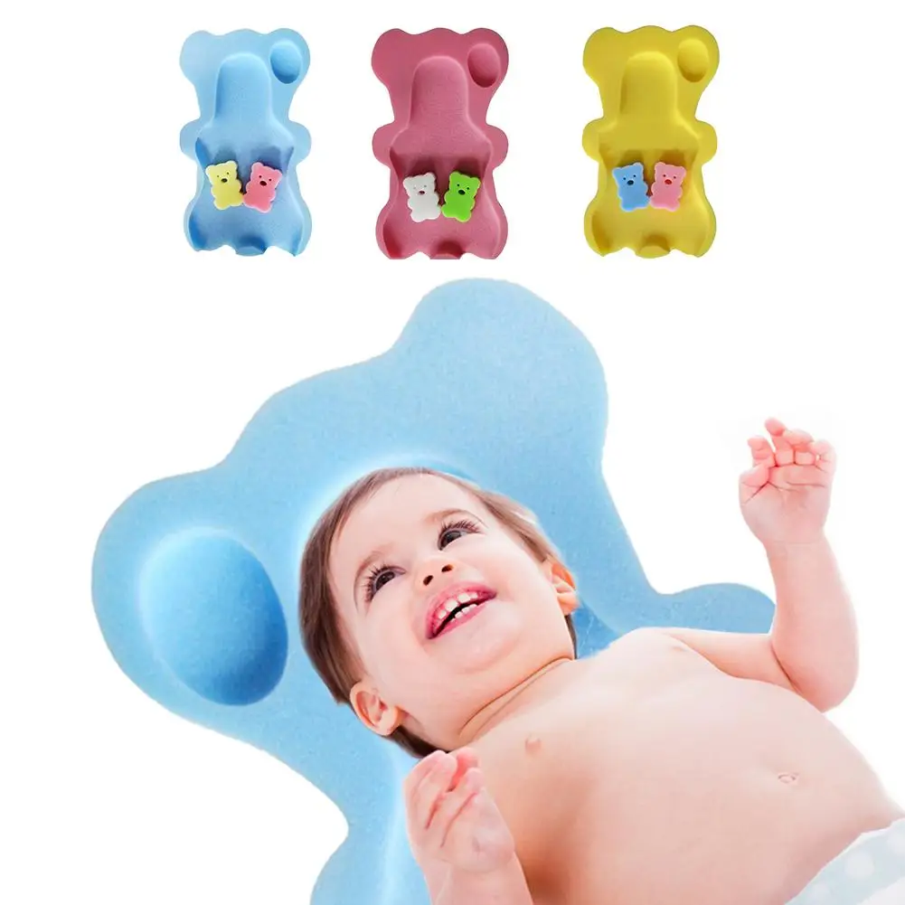 Горячая для новорожденных противоскользящая губка пена коврик имитация матки окружающей среды детская ванночка подушка для купания детей