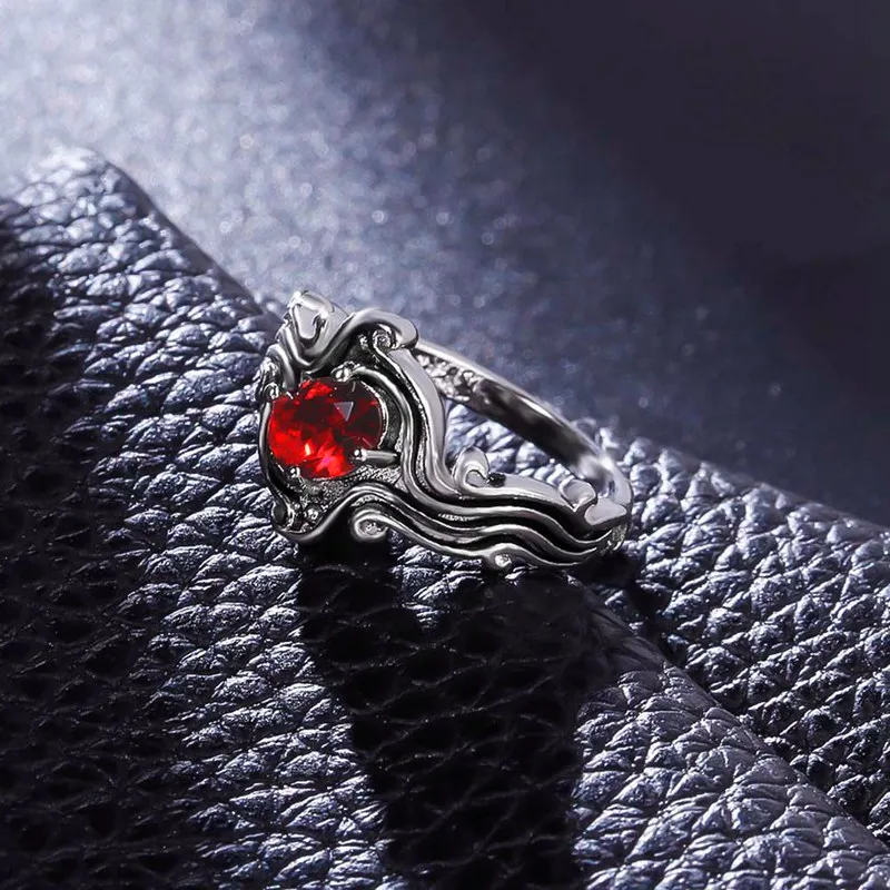 

2019 Fashion Personality Wave Inlaid Crystal Ring Fine Women's Jewelry Gift