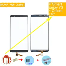 For Huawei P Smart FIG-LX1 LX2 FIG-L21 FIG-L22 Enjoy 7S Touch Screen Touch Panel Sensor Digitizer Front Glass Outer Touchscreen amy fig