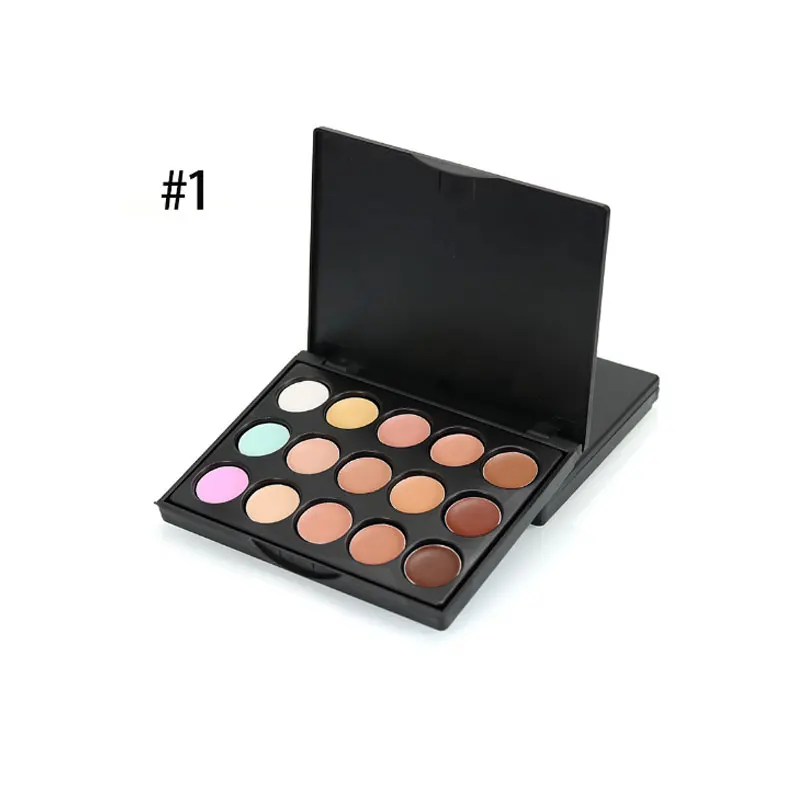 

Mini Professional 15 Colors Natural Concealer Palettes Makeup Facial Face Contour Cream Cosmetic Brush Kit Make Up Foundation