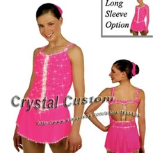 Профессиональные индивидуальные платья для катания на коньках для девочек с спандексом изящное Новое Брендовое соревнование в катании на коньках платье DR2622