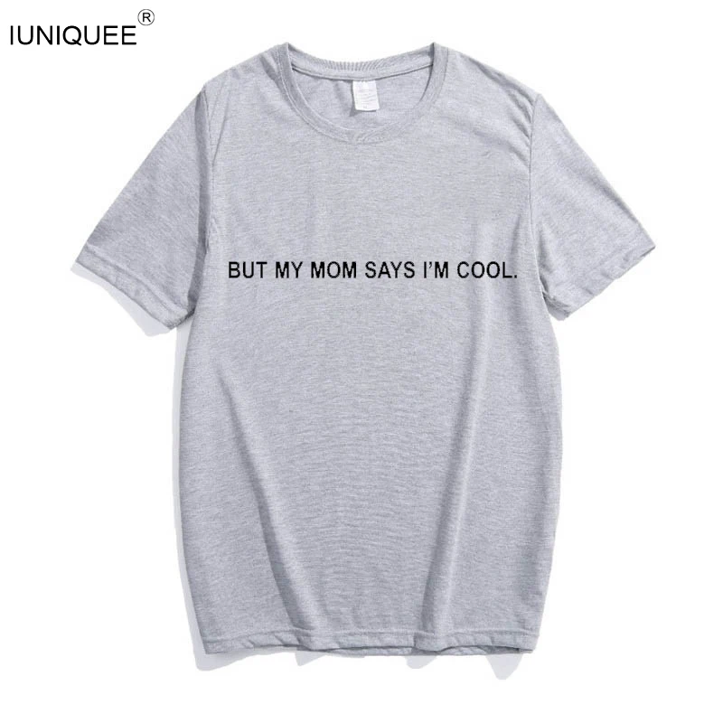 Женская футболка с надписью My Mom Says I'm Cool Повседневная летняя короткими рукавами