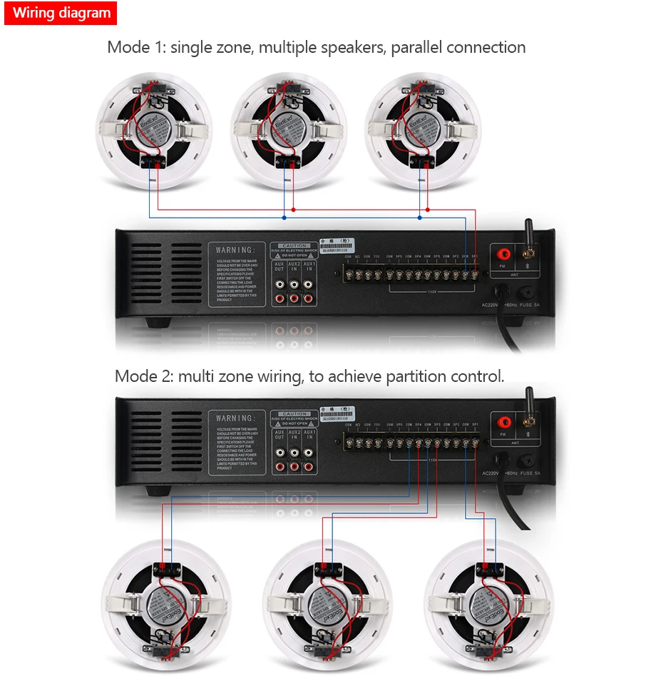 Oupushi KS-803 KS-805 в потолка Динамик звука Системы 6,5-дюймовый потолочный динамик для домашней музыки