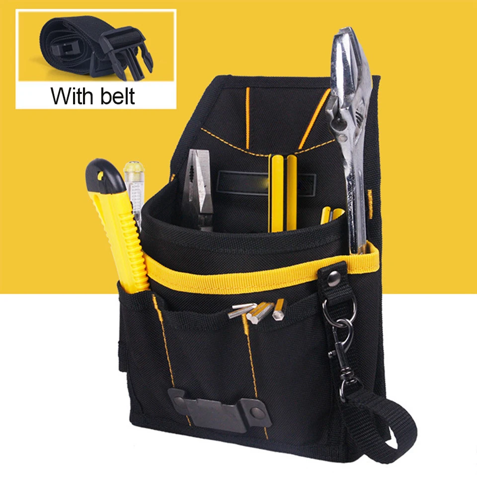 

24*14*4cm 600D High density waterproof oxford Black Car wrapping tool bag Backpack tool bag with belt MX-700