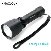 LED Flashlight Waterproof Convoy C8 Cree Diving Hunting Torch Battery 18650 Lantern LED Torche Light Outdoor Camping Flash Lamp