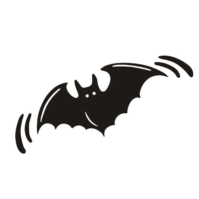 

14*5CM Halloween BAT Personalized Car Stickers Decals Pattern Cool Car Stickers Black/Silver CT-619