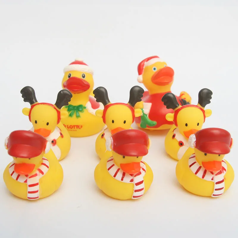

8pcs Christmas series duck big duck and Little duck safe and non-tioxic materials It can be a birthday gift for a child