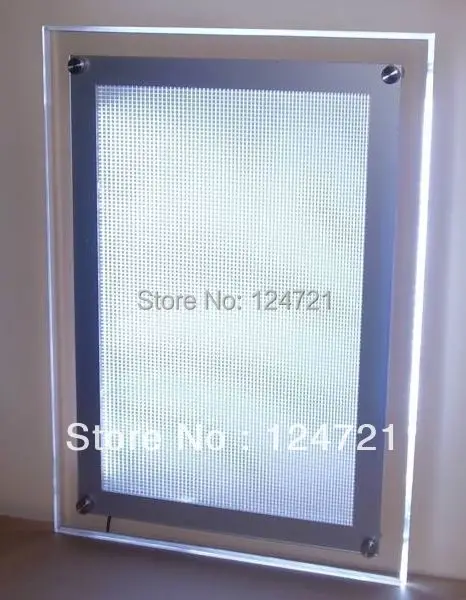 Настенная акриловая светодиодная фоторамка 24 &quotx 36&quot с подсветкой Безрамная