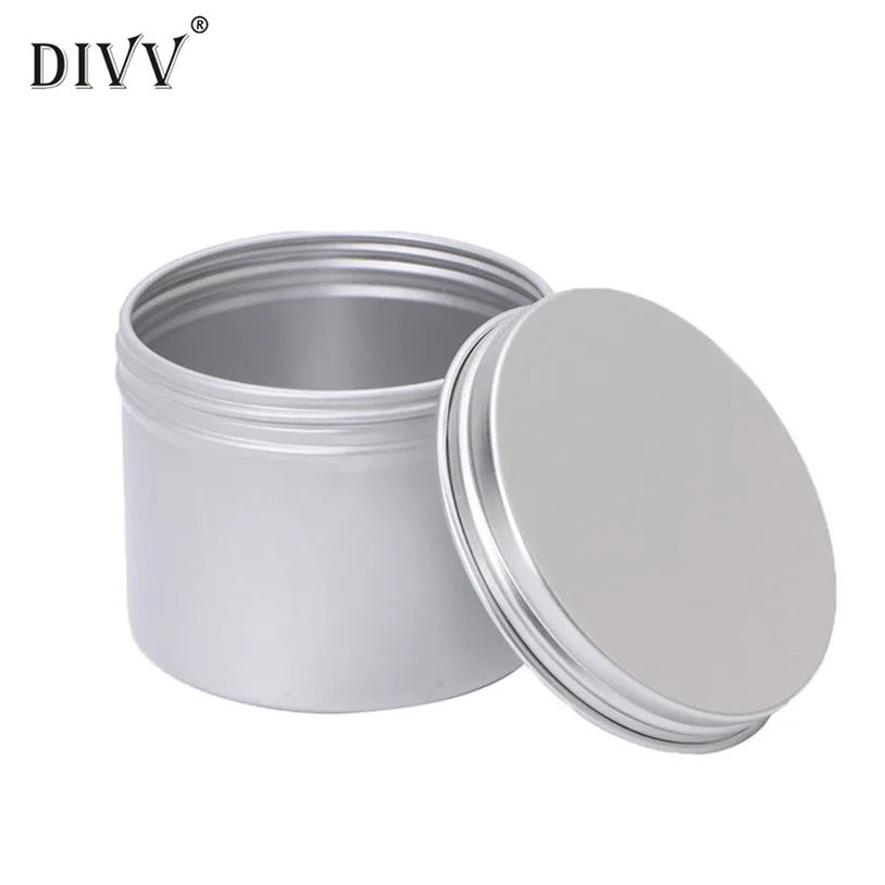 

jewelry box Aluminium Empty Cosmetic Pot Jar Tin Container Silver Storage Box Screw Lid Craft 2018 Dropshipping