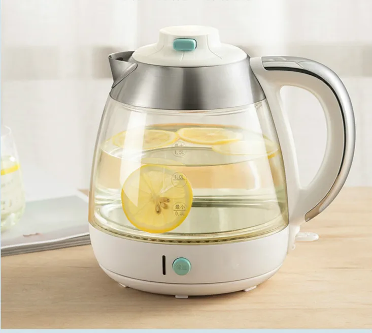 220V 1.5L 1500w Electric kettle 304 stainless steel High borosilicate