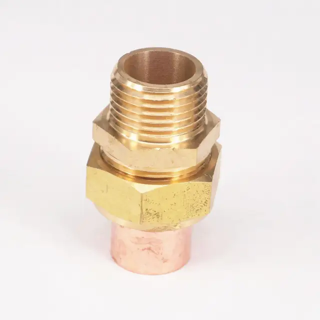 1/2" BSP x 16mm Brass Male Thread Socket Union to Copper ...