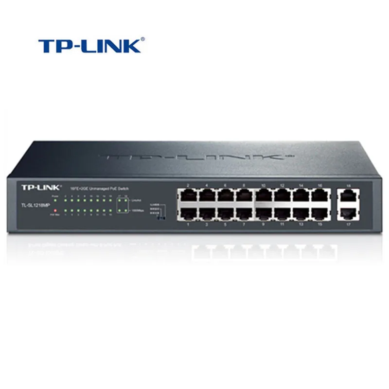

TP-Link Fast PoE Switch Power Over Ethernet IEEE802.3af Wireless AP For IP Camera 119W (TL-SL1218MP) Without Package
