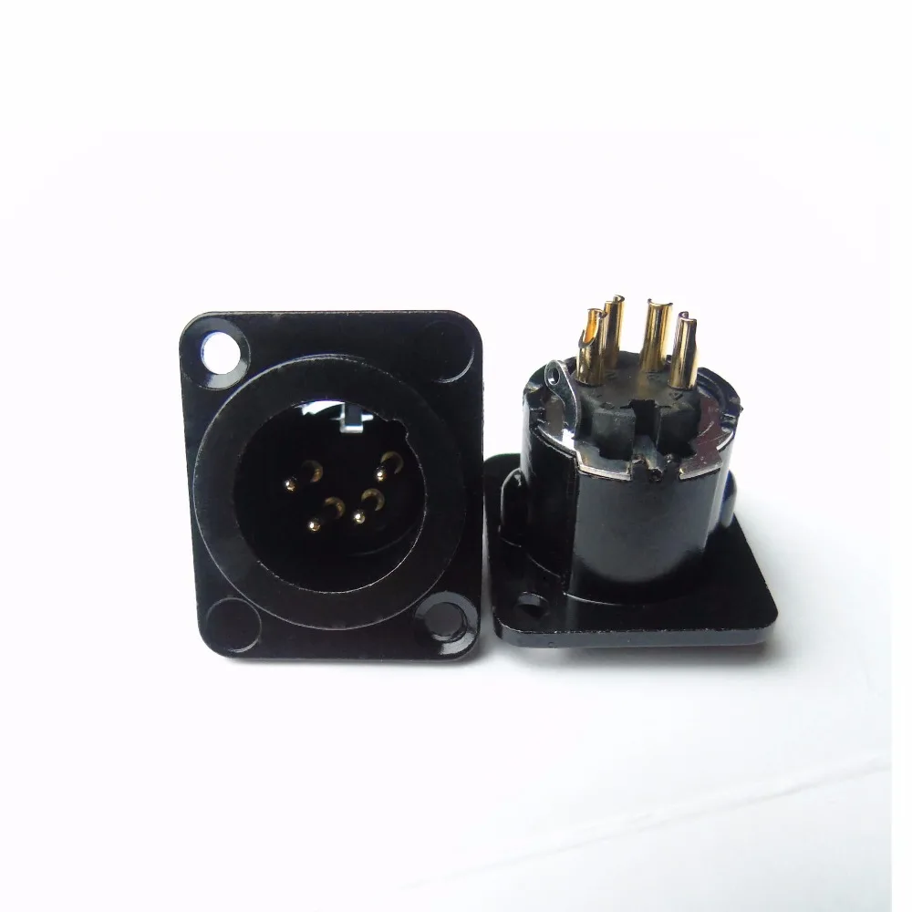 Высокое качество 2 шт./лот NC4MD-LX-B 4 polige XLR Einbaustecker Шварц | Обустройство дома
