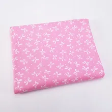 С бантом серии саржевая хлопчатобумажная ткань, Лоскутная Ткань, сделай сам ребенок и ребенок Швейные стеганые жировые кварталы материал для домашнего текстиля