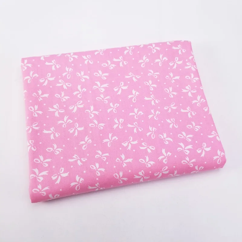 

Bow Series Twill Cotton Fabric,Patchwork Cloth,DIY Baby&Child Sewing Quilting Fat Quarters Material For Home Textile