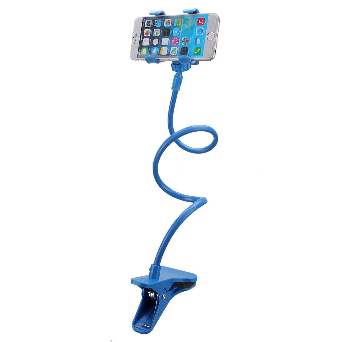 Soporte Universal para teléfonos móviles Pinza Flexible Mesa ajustable Mesa azul claro Soporte Universal para teléfonos móviles Pinza Flexible Mesa ajustable Mesa azul claro