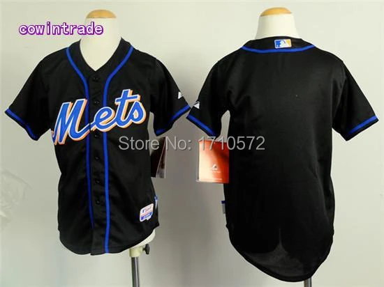 Custom Youth New York Mets jersey Blue Black blank Customized Your Name  Number ny mets Kids/boys Baseball jerseys/shirt Cheap - AliExpress