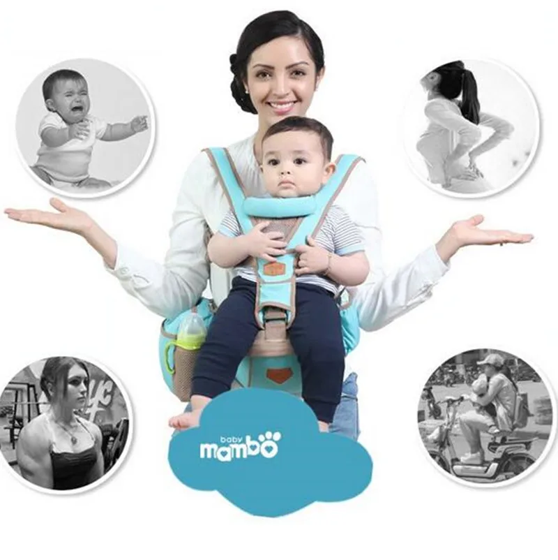 Mambobaby 3-30 месяцев переноска для ребенка слинг Хипсит Kanguru детская накидка Рюкзак дышащий младенческий Перевозчик 4 положения