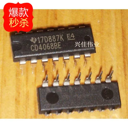 10 шт Аутентичные CD4068 CD4068BE DIP-14 логические чипы