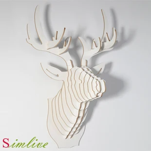 Nodic Christmas Decorations Deer Head Of Wooden Crafts For Home Nodic Christmas Decorations Deer Head Of Wooden Crafts For Home Decoration Wall Decor Living