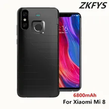 6800 мАч чехол для зарядного устройства для Xiaomi Mi 8 портативный зарядный внешний аккумулятор чехол для телефона чехол для Xiaomi Mi 8 чехол для зарядного устройства телефона