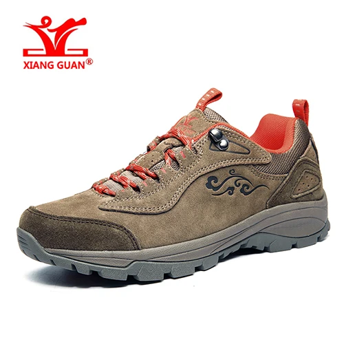 Xiangguan на открытом воздухе спортивные туфли для мужчин, спортивные шорты для мужчин, спортивные шорты для светлой кожи водонепроницаемый дышащий Пеший туризм; обувь для занятия альпинизмом кроссовки; большие размеры 36-45 - Цвет: Oil Sludge Red Women
