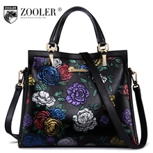 De lujo y limited genuino bolso de cuero bolsos de mujer de marcas 2018 elegante relieve mujer bolso zooler bolso de piel de vaca superior #2951