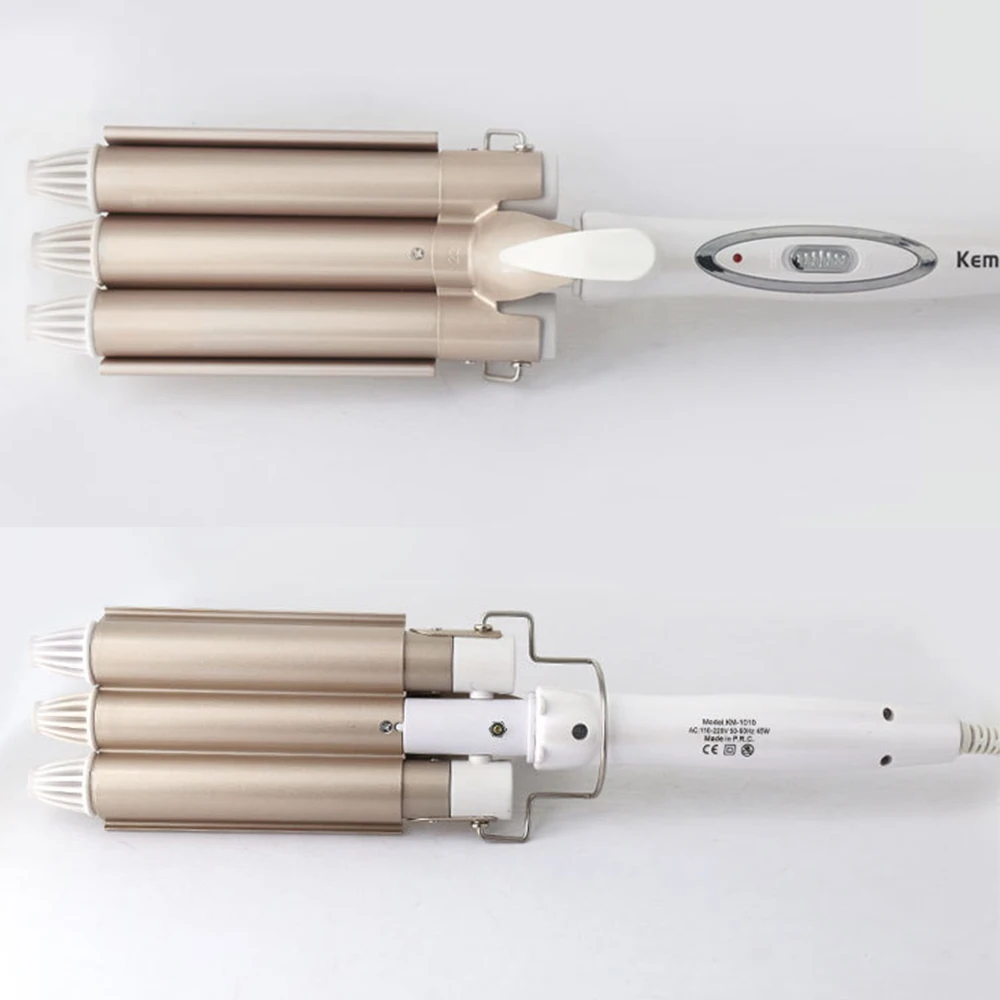 Домашний три палочки воды гофрированная фанера яичный рулон большой объем завивка волос укладки бигуди объемный алюминиевый сплав машинки для завивки волос инструмент